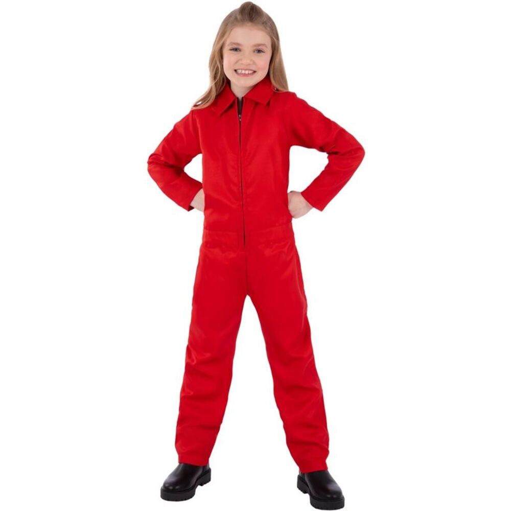 Smiffys Costume Boiler Suit / Red